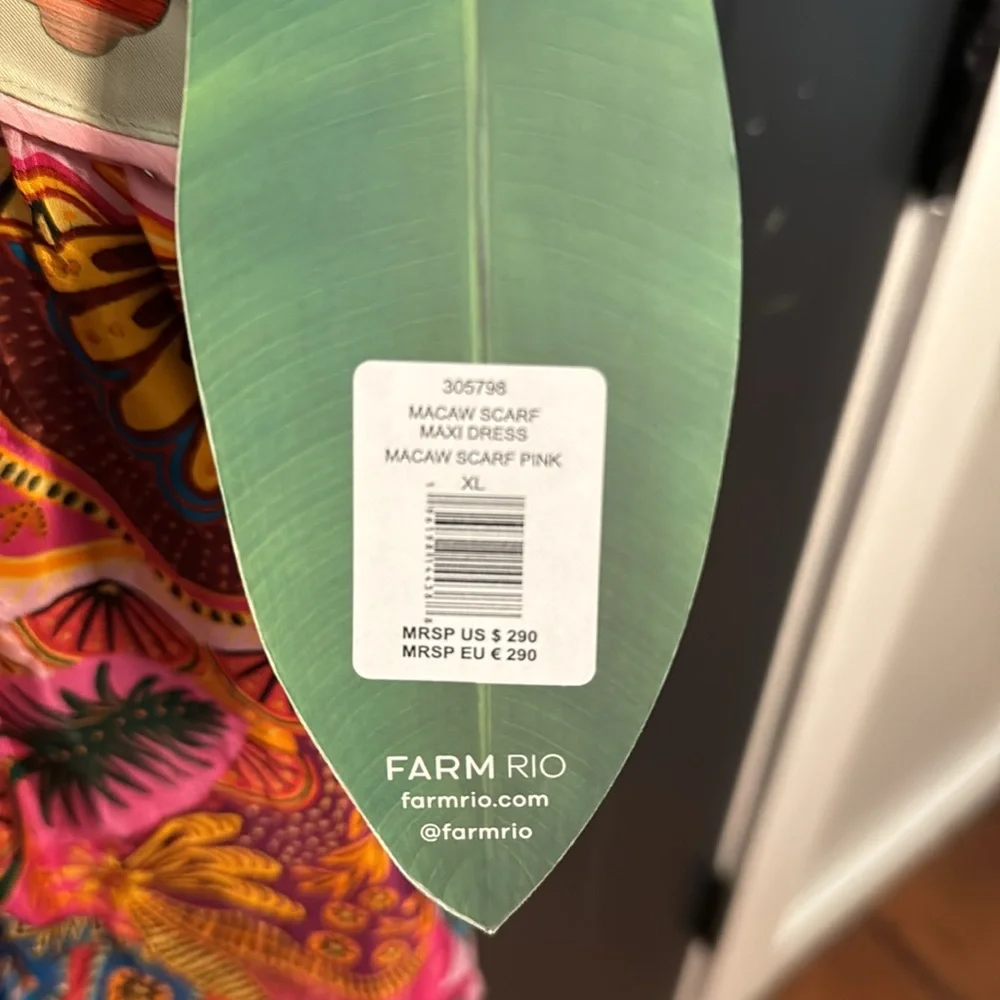 Farm Rio Scarf Maxi Dress XL - Picture 5 of 8